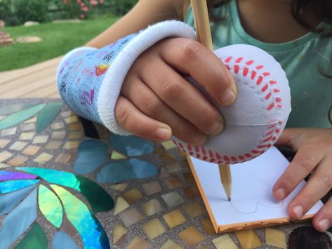 Arm Cast Aesthetic, Broken Arm Cast, Cast Covers Arm, Summer Activities For Teens, Kids Cast, Get Well Baskets, Grandma Camp, Arm Cast, Cast Art