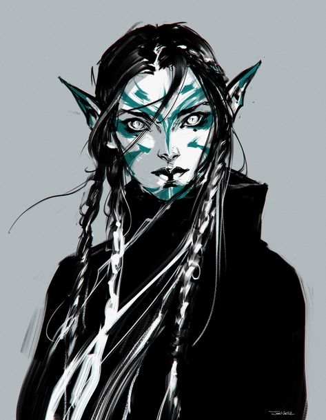 Elf Sketch, Dnd Elves, Arte Cyberpunk, Dungeons And Dragons Characters, Dnd Art, Wow Art, High Fantasy, Fantasy Inspiration, Medieval Fantasy