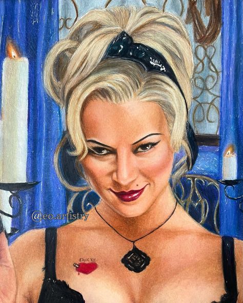 New drawing of @jennifertilly as Tiffany Valentine by me ❤️‍🔥 — i’ve always adored #jennifertilly since i was a child because of #brideofchucky and #seedofchucky so this drawing was pretty fun for me :D — #drawing #art #prismacolor #jennifertillyfans #tiffanyvalentine #chucky #fanart #chuckydoll #chuckyfans #chuckyfanart #tiffany Tiffany Valentine Drawing, Tiffany Tattoo Chucky, Tiffany Valentine Doll, Tiffany Tattoo, Chucky Fanart, Chucky Drawing, Art Prismacolor, D Drawing, Tiffany Valentine