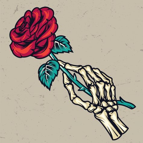 Hand Holding Rose, Skeleton Hand Holding, Miro Paintings, Joan Miro Paintings, Hands Holding Flowers, 16 Tattoo, Romantic Questions, Retro Tattoos, Tattoo Master