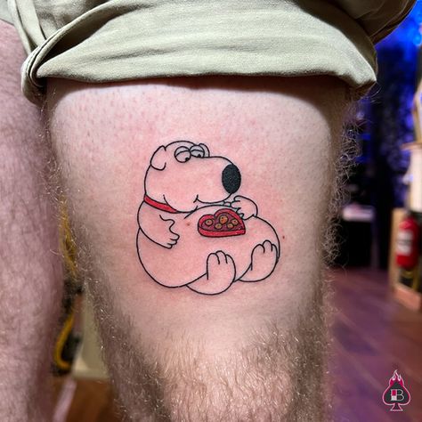 This is Brian, from the Family Guy show. it was so fun to do it came out so nice!! What is your favorite cartoon character? . Thank you! . You can book your appointment via the link in bio or DM me! . #nyc #newyork #newjersey #brooklyn #nyctattoo #nyctattooartist #besttattooshop #manhattan #manhattantattoos #coverup #coveruptattoo #tattoofix #beforeandafter #fixuptattoo #reworktattoo #chelseanyc #blickartmaterials #thehighlinepark #centralpark #westvillage #moma #pier62carousel #themetnyc ... Family Guy Tattoo, The Family Guy, Tattoo Fixes, Chelsea Nyc, P Tattoo, Nyc Tattoo, Female Tattoo Artists, Cover Up Tattoo, Favorite Cartoon Character