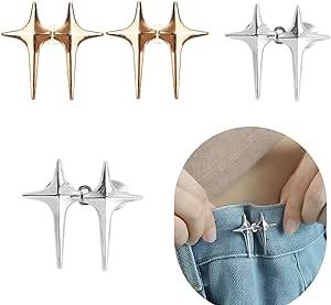 Pin For Clothes, Pins Design, Tighten Waist, Functional Jewelry, Electroplating Process, Fashion D, Star Buttons, Pants Fit, Loose Jeans