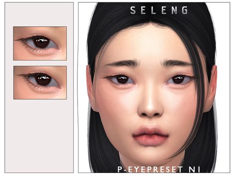 Sims Eyeliner, Eye Presets, Sims 4 Cc Eyes, Cc Sims4, The Sims 4 Skin, Makeup Cc, Sims 4 Anime, Sims 4 Cc Makeup, Sims 4 Body Mods