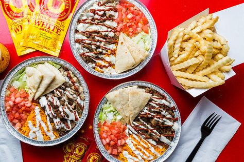 Halal Guys White Sauce, The Halal Guys, Halal Guys, Eat In New York City, Guys Birthday, Lamb Gyros, Houston Food, To Do In New York, Halal Recipes