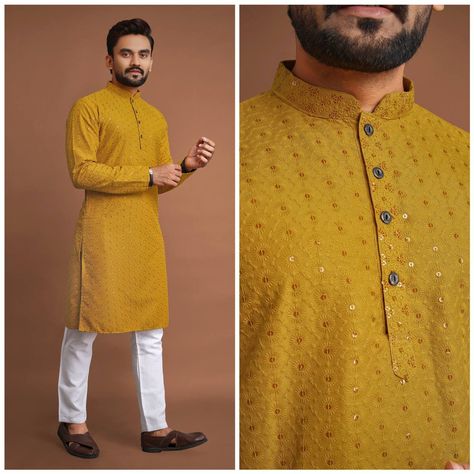 Haldi Function, Mens Kurta, Indian Look, Indian Wedding Wear, Kurta Pajama, Mens Wear, Wedding Wear, Indian Wedding, Lowest Price