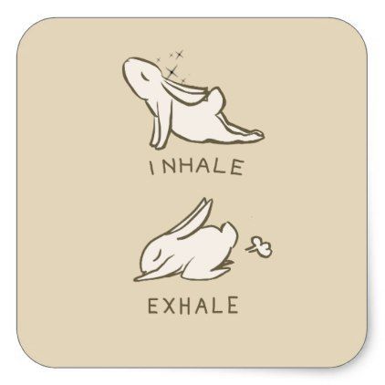 Exhale inhales and bunny square sticker | Zazzle.com | Bunny, Custom stickers, Bunny yoga Yoga For Digestion, Bunny Yoga, Digestion Yoga, Bunny Custom, Yoga Ideas, Yoga Stickers, Animal Yoga, Yoga Mindfulness, Yoga Times