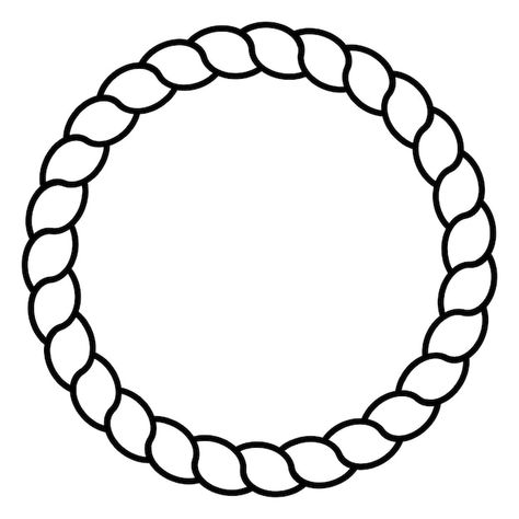 Monochrome black and white circle rope f... | Premium Vector #Freepik #vector #frame Rope Circle Drawing, Hm Logo, Rope Circle, Black And White Circle, Monochrome Black And White, Sand Blasting, Circle Borders, Circle Tattoo, Rope Frame