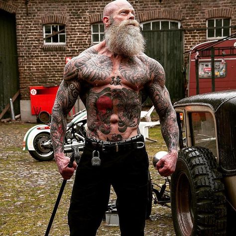 Beast Tattoo Men, Barba Hipster, Safe Quotes, Beast Tattoo, God Family Country, Viking Quotes, I Support You, Beard Tattoo, Warrior Quotes