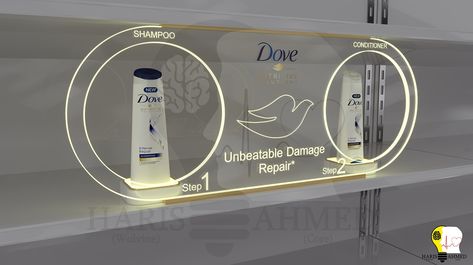 "UNILEVER DOVE_GLORIFIER DESIGN_POSM Display Design" :: Behance Posm Display Design, Posm Display, Retail Design Display, Real Estate Marketing Design, Water Branding, Pos Display, Cosmetic Display, Counter Display, Pop Display