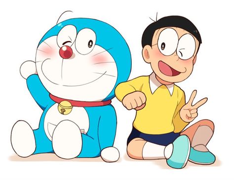 Anime Canvas Painting, Doremon Cartoon, Doraemon Wallpapers, Easy Cartoon Drawings, Clay Diy Projects, Cute Frames, Pop Art Wallpaper, Cute Simple Wallpapers, Simple Cartoon