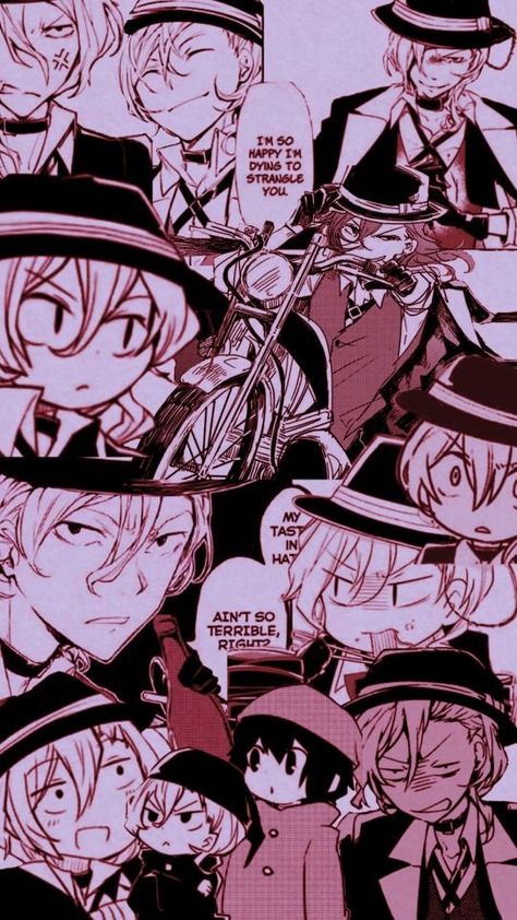 Chuuya Nakahara Manga, Chuuya Wallpaper, Manga Collage, Bungou Stray Dogs Wallpaper, Anime D, Dazai Bungou Stray Dogs, Chuuya Nakahara, Dog Wallpaper, Anime Artwork Wallpaper