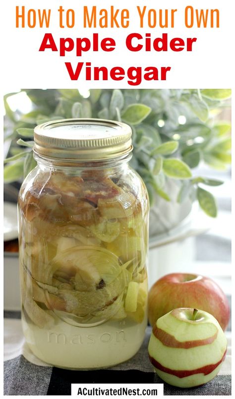 Apple Cider Vinegar Homemade, Homemade Vinegar, Homemade Apple Cider Vinegar, Apple Cider Vinegar Remedies, Homemade Apple Cider, Apple Cider Vinegar Drink, Food Homemade, Cold Sores Remedies, Natural Cold Remedies