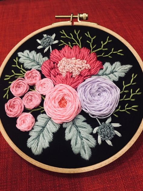 Embroidered Peony, Embroidery Peony, Peony Embroidery, Bridal Bag, Embroidery Monogram, Hand Embroidery Art, Flower Embroidery Designs, Needle Work, Thread Work