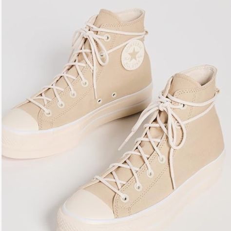 Never Worn. No Box. Comes With 2 Sets Of Laces: Round, And Flat Removable Logo Patches (Velcro) Us 8 Women’s; Uk 6; Eur 39 Chuck Taylor All Star Lift, Fashion Future, Shoe Wishlist, Shoe Trends, Oat Milk, Converse Chuck Taylor All Star, Womens Converse, Chuck Taylor All Star, Converse Chuck