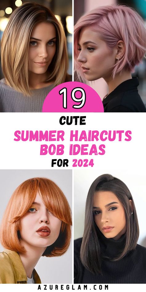 Elevate your summer style with the latest trends in bob haircuts for 2024. Our collection features a variety of chic options, including short pixie cuts and long bobs. Whether you're a brunette, blonde, or have brown hair, our trendy bob haircuts are designed to keep you looking fresh and stylish all season long. Don't miss out on these summer hairstyle trends for every hair type. Trendy Bob, Chic Bob, Summer Hair Trends, Bob Pixie, Trendy Bob Hairstyles, Hair Color Caramel, Mens Haircuts, Summer Haircuts, French Elegance