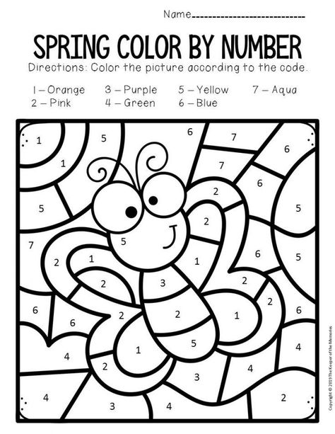 Help your preschooler learn their colors with these fun and colorful spring-themed color by number printables! Perfect for a rainy day or a quiet activity, these printables are sure to be a Kindergarten Color By Number, Spring Color By Number, Number Printables, Color By Number Printable, Free Kindergarten Worksheets, Quiet Activities, Printable Numbers, Color By Numbers, Color By Number