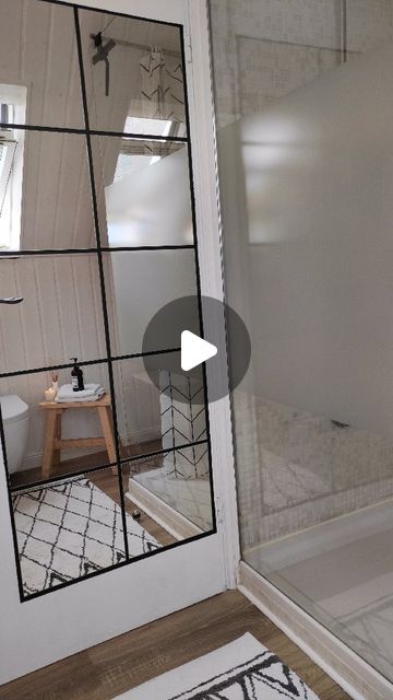 E.  Stübing on Instagram: "IKEA HACK &
Bathroom Door Transformation 🪞
. 
What you need: 
1. IKEA Lots mirror tiles 
2. Black acrylic paint 
Werbung 
I painted the door black and glued the mirror tiles on it with a gap of 1cm. 
And the full-length mirror in the bathroom with an industrial look is done ✔️

tell me your thoughts in the comments 👇
. 
#ikeadiy #ikeahack #ikeaideas #diyproject #industrialmirror #ikeahacks #bathroomtransformation #beforeandafter #vorhernachher #bathroom #manual #newreel #reelsofinstagram #diyvideo #selbstgemacht 

@thornior @querendodecorar @labor.hobi  @nurrkknekr @interiorfluent  @diy_kreativni @encontrandoideias @ken_diyy" Ikea Lots Mirror, Lots Mirror, Ikea Lots, Ikea Hack Bathroom, Door Transformation, Industrial Mirrors, Bathroom Transformation, Door Black, Black Acrylic Paint