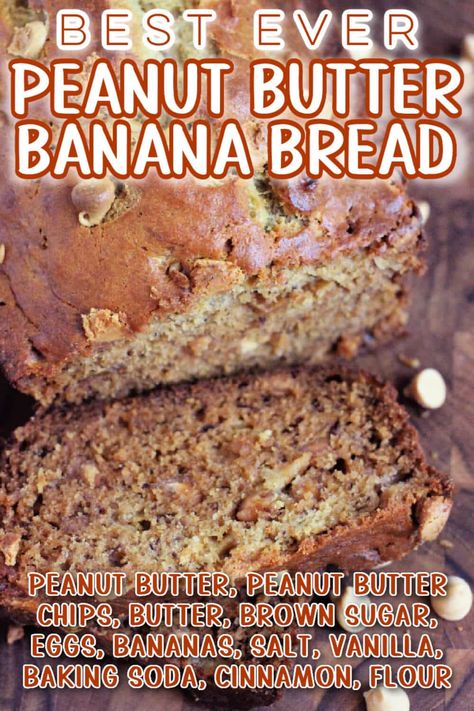 Peanut Butter Banana Bread Recipe, Butter Bread Recipe, Butter Banana Bread, Peanut Butter Banana Bread, Peanut Butter Bread, Banana Bread Ingredients, Family Desserts, Moist Banana Bread, Quit Drinking