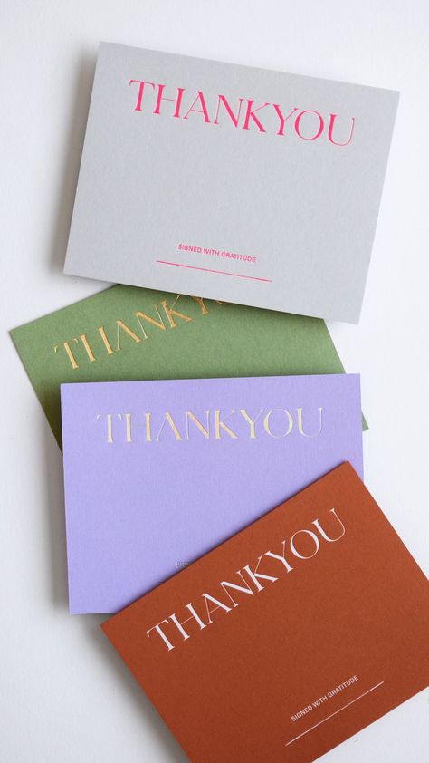 Paper Lavender, Pink Terracotta, Foil Letterpress, Thank You Card Design, Colorful Paper, Holographic Foil, Color Paper, Packaging Design Inspiration, Spring 2023