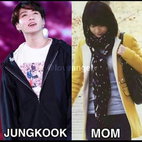 Bts mother Jungkook's Mom, Jungkooks Mom, Funny Status Quotes, Mother Photos, Mother Pictures, Spain Fashion, Bts Bulletproof, Bts Group, Bts Korea