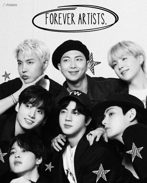 vteaes, bts, bangtan sonyeondan, bts ot7, ot7, bts group photo, bts edits, bts aesthetic edits, bts graphic design, graphic design, black and white, black and white aestetic, aesthetic, star, forever artists, bts, namjoon, rm, seokjin, jin, yoongi, suga, hoseok, jhope, hobi, jimin, taehyung, v, jungkook, bts photo folio, bts photoshoot, bts edits aesthetic Bts Photoshoot Ot7, Bts Black Aesthetic, Bts Edits Aesthetic, Bts Graphic Design, Bts Aesthetic Edits, Graphic Design Black And White, Black Widget, Ot7 Bts, Photo Folio