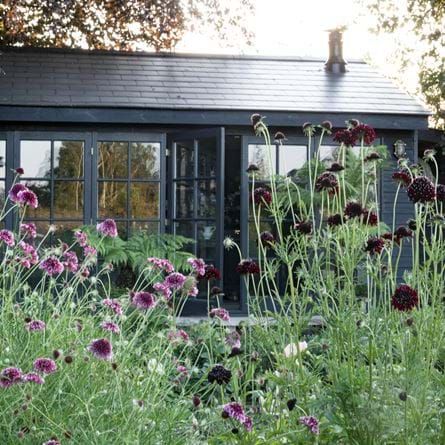 A shed of one's own | Neptune Temporary House, Black Shed, Garden Huts, Garden Cabins, Garden Workshops, Black Garden, Amazing Spaces, Garden Studio, Garden Buildings