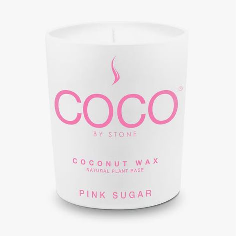 Coco Pink Sugar Coconut Wax Candle 11oz 👇 Pink Sugar: This is a musk fragrance with strong accord. The fragrance has a top note of orange and ylang. The fragrance develops a strong vanilla sugar character which sits on a white musk base. Made in LA  COCO HAS REDEFINED THE MEANING OF 'ECO CHIC' WIT... https://postdolphin.com/t/LA9CY Black Pillar Candles, Ivory Pillar Candles, Beeswax Pillar Candles, Musk Fragrance, Coconut Candle, Stone Candles, Candle Bar, Coconut Wax Candles, Apricot Oil