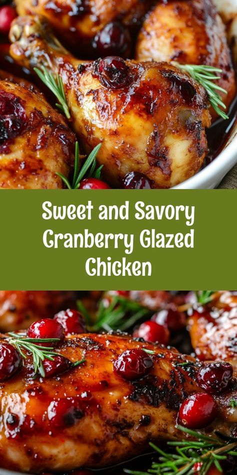 As I prepared the Sweet and Savory Cranberry Glazed Chicken on a cozy Sunday evening, the warm aromas filled our kitchen, igniting nostalgia. My family gathered around, eagerly awaiting dinner—a simple, heartwarming moment that turned into a cherished memory with every bite. Cranberry Chicken Breast Recipes, Cranberry Sauce Chicken Recipes, Chicken Cranberry Recipes, Cranberry Sauce Chicken, Festive Chicken Recipes, Cranberry Chicken Recipe, Cranberry Recipes Dinner, Cranberry Glazed Chicken, Savory Cranberry Recipes