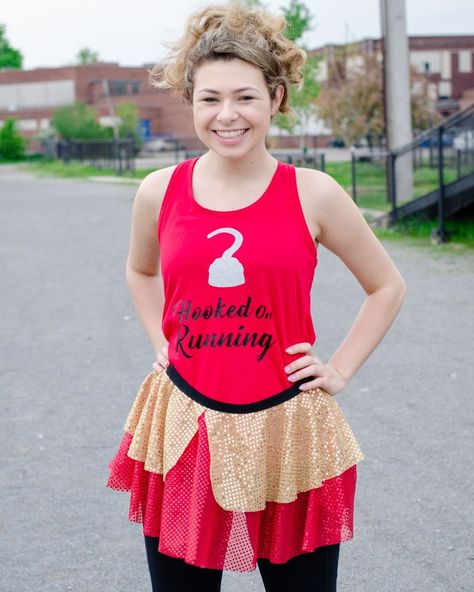 @ThPrettyPumpkin posted to Instagram: When you look good ＃\\\＃ feel good, it's easy to get hooked on running! What's your favorite running costume EVER? Let us know below ⬇ #rundisney #running #etsyseller #disneylover #disneyrunner #5k #runningcostume #etsy #handmade #shopsmall #runningfashion Hook Costume, Captain Hook Costume, Run Disney Costumes, Disney Marathon, Race Outfit, Running Skirt, Pretty Pumpkins, Running Cap, Sparkle Skirt