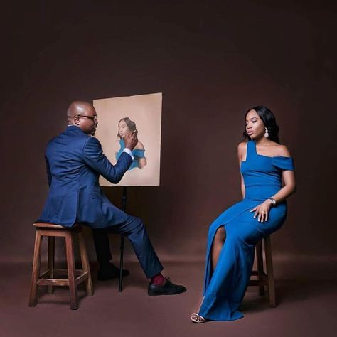 Lady Sits As Her Man Draws Her In Pre-Wedding Photo - Romance - Nigeria Creative Prewedding, Pre Wedding Pictures, Photo Romance, Wedding Pictures Ideas, Prewedding Shoot, Pre Wedding Photoshoot Outfit, Hit Or Miss, Wedding Photoshoot Props, Pre Wedding Shoot Ideas