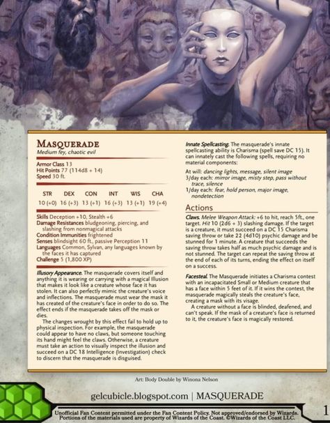 Dnd Setting, Mirror Monster, Dnd Portraits, Dnd Stats, Dungeon Master Gifts, Dungeon Master's Guide, Dungeons And Dragons 5e, Dnd 5e Homebrew, D D Monsters