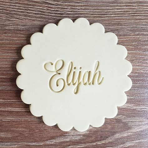 Fondant Stamping, Word Fonts, Cookie Stamp, Glitter Cake Topper, Glitter Cake, Cookie Stamps, Custom Cake Toppers, Amazon Handmade, Custom Cakes