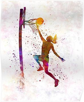 young woman basketball player 04 Poster Sports Paint, Woman Basketball, Basketball Painting, Basketball Drawings, Basketball Background, Basketball Poster, Bola Basket, L Wallpaper, Basketball Posters