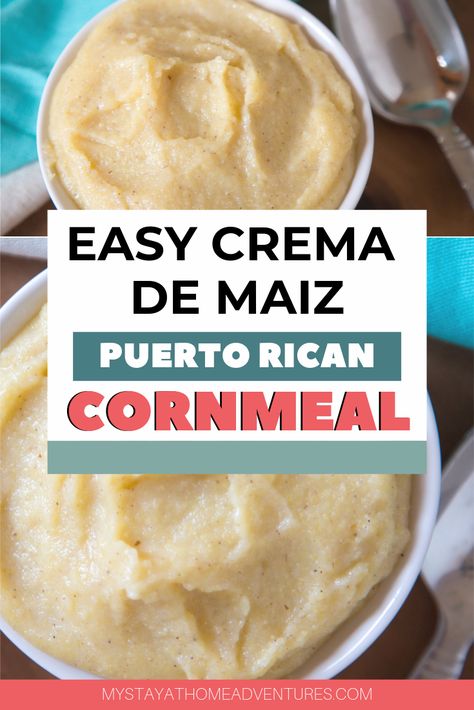 Puerto Rican Corn Meal Porridge, Puerto Rican Oatmeal Recipes, Puerto Rican Limber Recipes, Puerto Rican Oatmeal, White Cornmeal Recipes, Puerto Rican Breakfast, Sancocho Recipe, Whole Roast Chicken Recipe, Cornmeal Recipes