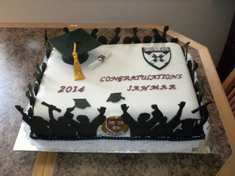 Graduation Harvard Business School 2014 - Harvard Graduation; Fondant; Harvard Graduation, Buttercream Ganache, School Instagram, Business Process Management, Harvard Business, Graduation Cake, Harvard Business School, Harvard University, Graduation Cakes