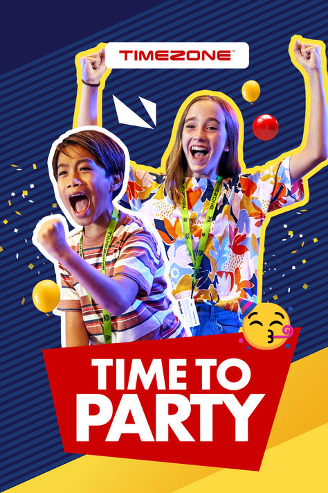 Take your birthday party to the next level at Timezone with arcade games, prizes, a dedicated party host and more! Arcade Birthday Parties, Kids Birthday Party Places, Birthday Party Places, Epic Party, Pre Party, Birthday Party For Teens, 10th Birthday Parties, Teen Party, Party Places