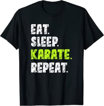 Eat Sleep Karate Repeat | Karate Martial Art T-Shirt Karate Outfit, Karate Martial Arts, Martial Art, Tshirt Art, Eat Sleep, Shop Top, Classic Shirt, Fashion Brands, Karate