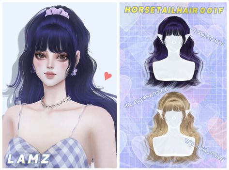 Sims Love, Sims 4 Hair Male, Sims 4 Anime, The Sims 4 Pc, Pelo Sims, The Sims 4 Packs, Sims 4 Cc Folder, Sims 4 Dresses, Kawaii Hairstyles