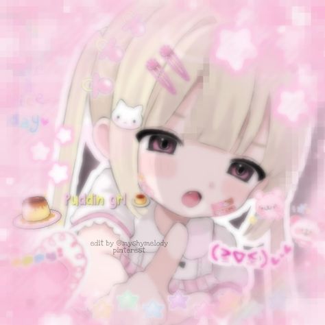 Kidcore Anime Pfp, Anime Kawaiicore, Pfp Cutecore, Cutecore Pfps, Profile Cute, Kawaii Pfp, Kawaii Icons, Kawaii Background, Charmmy Kitty