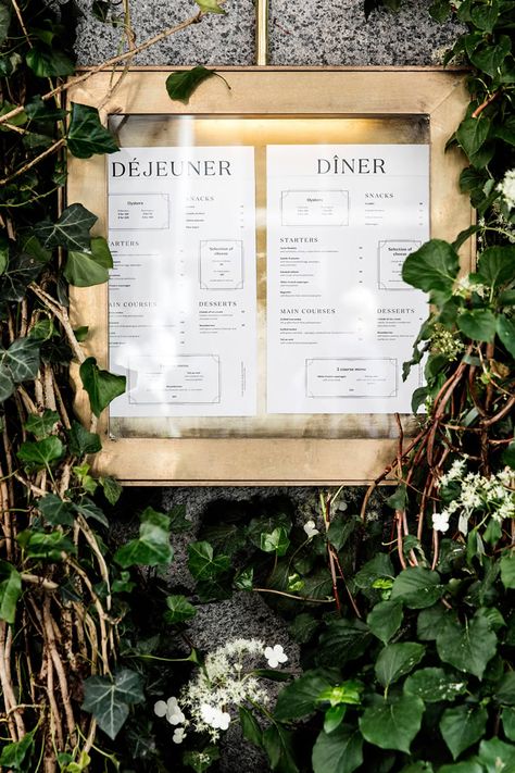 Les Trois Cochons Copenhagen Cofoco Frederiksberg Vesterbro Menu Board Restaurant, Menu Signage, Hotel Signage, Menu Design Inspiration, Restaurant Identity, Restaurant Exterior, Restaurant Photography, Luxury Restaurant, Restaurant Menu Design