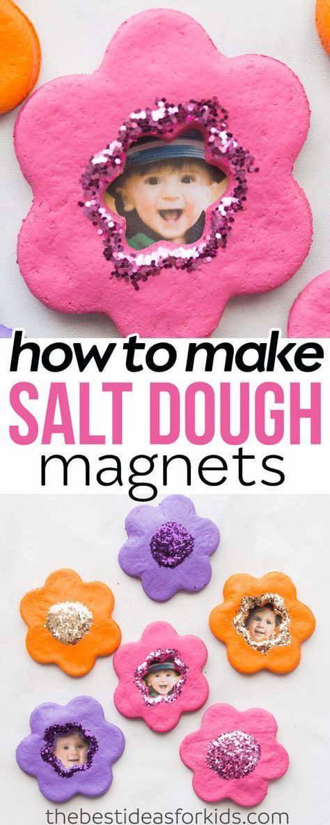 Salt Dough Magnets, Salt Dough Crafts, Diy Paper Art, Diy Mother's Day Crafts, Diy Gifts For Mom, Flower Magnets, Diy Gift Baskets, Mothers Day Crafts For Kids, Ideas Hogar