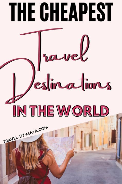 Cheap Travel Destinations Around The World: Click through for the ultimate list of the TOP 20 cheap travel destinations in the world! If you want to travel on a budget, you should choose a cheap destination! In this list, you'll discover all of the cheapest travel destinations for travelers! #cheaptraveldestinations #traveltips #travelonabudget Cheap International Travel Destinations, Cheapest Travel Destinations, Cheap International Travel, Cheap Vacation Destinations, Cheap Travel Destinations, Travel On A Budget, Travel Destinations In India, Cheap Vacation, Cheap Holiday