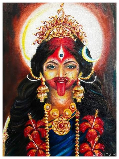 Rudra is Medhapati also called Brihaspati he's the guru of gods, goddess Prishni as Tara or Neela Saraswati is his Shakti "power". Ma Kali Paintings, Kali Ma Drawing, Maa Kali Drawing, Maa Tara, Maa Kali Images, Goddess Kali Images, Devi Maa, Indian Goddess Kali, Mother Kali