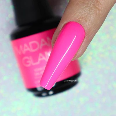 Madam Glam Gel Polish, Madam Glam, Pink Manicure, Nail Plate, Palm Oil Free Products, Soak Off Gel, Cuticle Oil, Gel Color, Uv Led