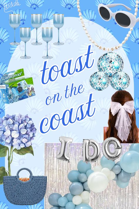 Last Toast On The Coast Bachelorette Theme, Last Toast On The Coast Decor, Last Toast On The Coast Bachelorette Decor, Last Toast On The Coast Bachelorette Decorations, Last Toast On The Coast Bachelorette, Hens Weekend, Toast On The Coast Bachelorette, Coastal Bachelorette, Moh Duties