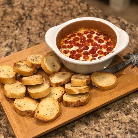 Pepperoni Pizza Dip Pampered Chef Pizza Dip, Dinner 321, Dinner In 321, Pepperoni Dip, Pizza Dip Recipes, Repurpose Leftovers, Pepperoni Pizza Dip, Taco Cups, Pizza Dip