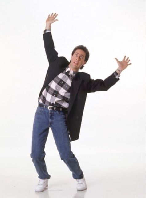 Seinfeld Fashion, Seinfeld Outfits, 80s Aesthetic Outfits Men, 80s Aesthetic Outfits, Seinfeld Quotes, Jerry Seinfeld, Aesthetic Outfits Men, Dad Fashion, Dad Jeans