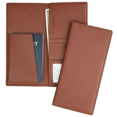 Royce Leather Airline Ticket and Passport Holder (150 BRL) ❤ liked on Polyvore featuring bags, luggage and multicolor Ticket Holder, Passport Travel, Ticket Holders, Leather Passport Holder, Passport Case, Passport Wallet, Airline Tickets, Wallet Organization, Monogrammed Leather