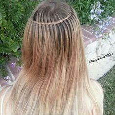 Fountain braid Hair Staly, Waterfall Twist, Wow Hair Products, Peinados Hair Styles, Long Hair Tutorial, Boring Hair, Queen Hair, Creative Hairstyles, Great Hair