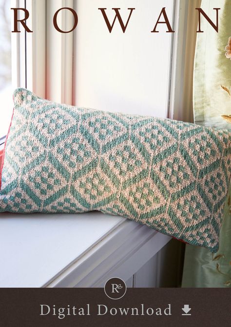 Knitting Pillow Covers, Throw Pillow Cover Pattern, Knitted Cushion Covers, Bed Pillow Covers, Fan Pattern, Pillow Projects, Mosaic Crochet, Knitted Cushions, Knit Pillow